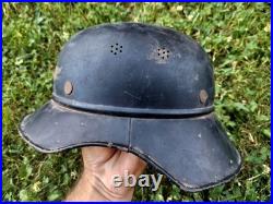 Original German WWII helmet Luftschutz air defence Gladiator M38 Luftwaffe WW2 Original German WWII helmet Luftschutz air defence Gladiator M38 Luftwaffe WW2