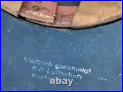 Original German WWII helmet Luftschutz air defence Gladiator M38 Luftwaffe WW2