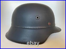 Original German helmet / stahlhelm Beaded M42 NS64 with original liner
