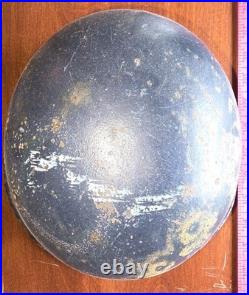 Original Helmet w Liner WWII-Gladiator-World War-Luftschutz-german-US 1944-1945