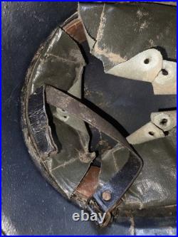 Original Helmet w Liner WWII-Gladiator-World War-Luftschutz-german-US 1944-1945
