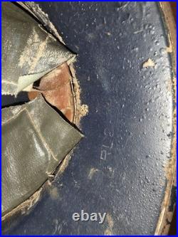 Original Helmet w Liner WWII-Gladiator-World War-Luftschutz-german-US 1944-1945