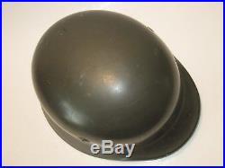 Original NAMED WWII German Military M40 Q64 Stahlhelm Helmet with Liner