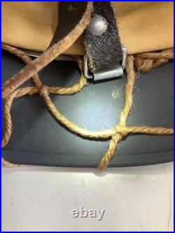 Original Refurbished German Helmet M40 WW2 Shell Size 64 Camo Paint & Net