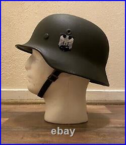 Original Refurbished M40 WW2 German helmet (64 Shell)