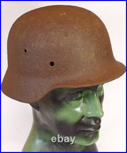 Original Relic WW2 WWII German M40 HELMET size 64 from Kurland Front