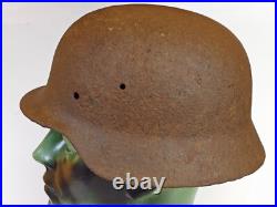 Original Relic WW2 WWII German M40 HELMET size 64 from Kurland Front