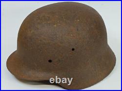 Original Relic WW2 WWII German M40 HELMET size 64 from Kurland Front