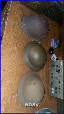 Original WW 2 British Army Helmet, American, German, Russian, WW2, WW1