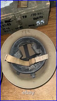 Original WW 2 British Army Helmet, American, German, Russian, WW2, WW1