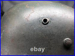 Original WW1 / WW2 German Transitional M16 Helmet Rare Variation KM helmet