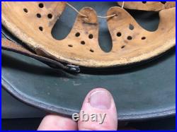 Original WW1 / WW2 German Transitional M16 Helmet Rare Variation KM helmet