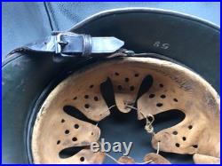 Original WW1 / WW2 German Transitional M16 Helmet Rare Variation KM helmet