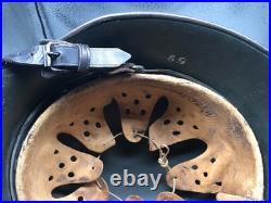 Original WW1 / WW2 German Transitional M16 Helmet Rare Variation KM helmet