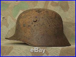 Original WW1 / WW2 Relic German army Steel Helmet M16 type (from Kurland)