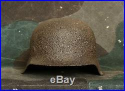Original WW2 Battlefield Relic German Helmet M42 with Liner (from Kurland)