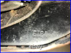 Original WW2 GERMAN Stahlhelm M40 HELMET ET64 with Liner & CHIN STRAP Evidence FBI