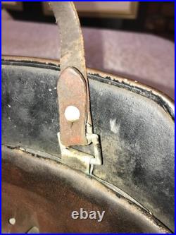 Original WW2 GERMAN Stahlhelm M40 HELMET ET64 with Liner & CHIN STRAP Evidence FBI