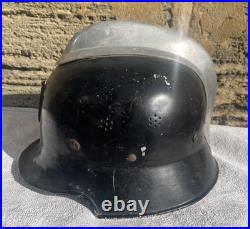 Original WW2 German/Austrian Firefighters Helmet with Name