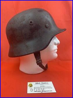 Original WW2 German Camo Helmet Wehrmacht 1941 RARE