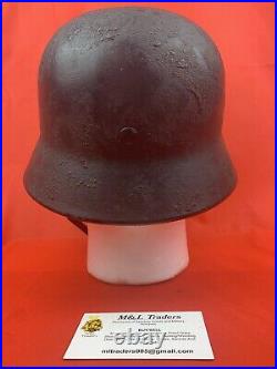 Original WW2 German Camo Helmet Wehrmacht 1941 RARE