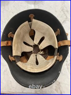 Original WW2 German Fire Defense Police Helmet Steel Helmet M34