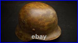 Original WW2 German Helmet M40 Pea Dot Camouflage