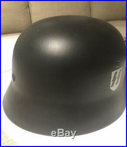 Original WW2 German Helmet Shell Refurbished To DD Elite Helmet Nice Repaint
