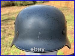 Original WW2 German Luftwaffe DD M35 German Helmet (SE 68) Withliner