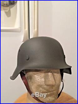 Original WW2 German M-42 Helmet refurbished original HKP 66 shell 59 liner