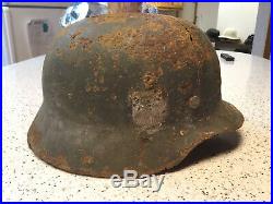 Original WW2 German M35 Helmet DD Eastern Front