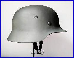 Original WW2 German M35 Helmet (Restored) 68 Shell Rare Pre-War Gothic ET Stamp