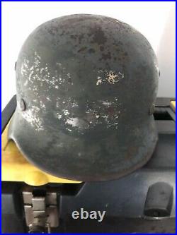 Original WW2 German M35 Helmet Shell EF62