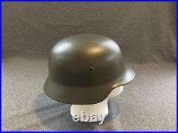 Original WW2 German M35 Stahlhelm Steel Helmet Size 66 (ET66 4713)
