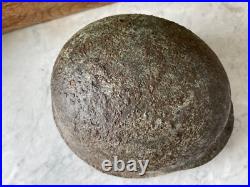Original WW2 German M42 Winter Camo Helmet