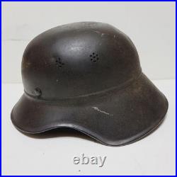 Original WW2 German Military Helmet WWII Steel Helmet Damaged Military Me Original WW2 German Military Helmet WWII Steel Helmet Damaged Military Me