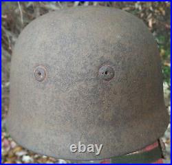 Original WW2 German Paratrooper M38 Helmet Normandy Relic