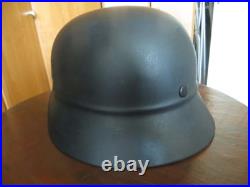 Original WW2 German Police (Polizei) beaded DD helmet! NS64 D105