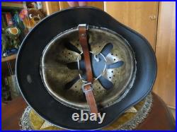 Original WW2 German Police (Polizei) beaded DD helmet! NS64 D105