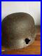 Original-WW2-German-Relic-Helmet-Fragment-Damage-Liner-Band-And-Rivets-Intact-01-ry