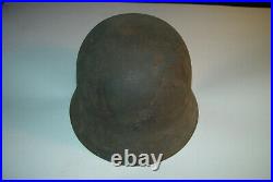Original WW2 M-40 German Helmet War trophy With Liner