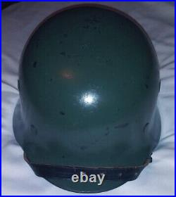 Original WW2 M40 German Helmet Size 64 Shell and Reproduction Liner
