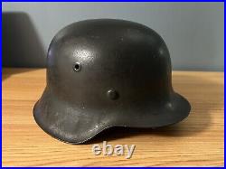 Original WW2 M42 German Helmet Named