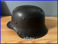 Original WW2 M42 German Helmet Named
