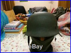 Original WW2 M42 Raw Edge German Helmet