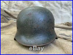 Original WW2 WWII German Helmet M-35 Size 64