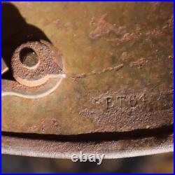 Original WWI ET64 Imperial German Stahlhelm Helmet M1916 WW1 MAILED BACK BY GI