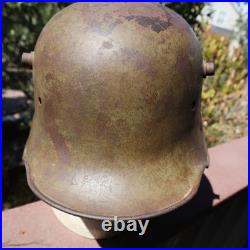 Original WWI ET64 Imperial German Stahlhelm Helmet M1916 WW1 MAILED BACK BY GI