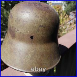 Original WWI ET64 Imperial German Stahlhelm Helmet M1916 WW1 MAILED BACK BY GI