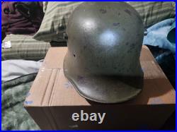 Original WWI German M18 Helmet Stalhelm WWII Finnish Reissue shell size 64